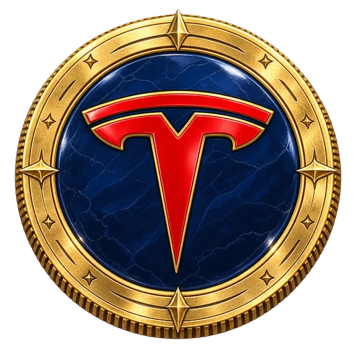 Tesla TSLA treasure coin